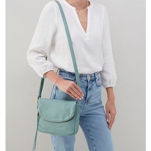 HOBO Crossbody Bag in Soft Teal